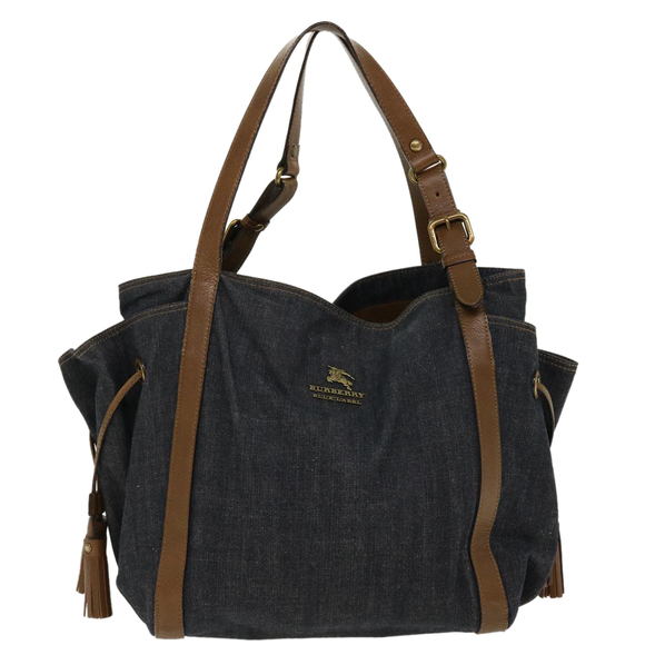 BURBERRY Shoulder Bag Canvas Black Auth hk626 - Picture 13 of 16